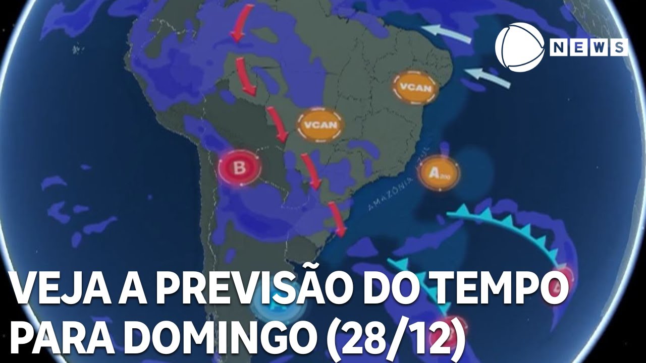 Veja a previsão do tempo para domingo (28/12)