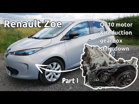 Renault Zoe 22kWh Q-motor & reduction gearbox tear down, PART 1