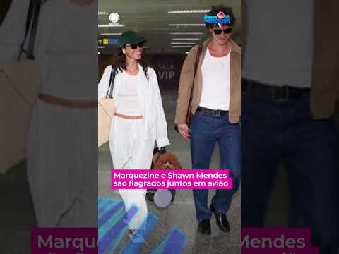 Marquezine e Shawn Mendes são flagrados juntos em avião. #AHoraDaVenenosa #Shorts