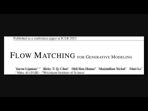 【 Flow matching 시각화로 설명 】