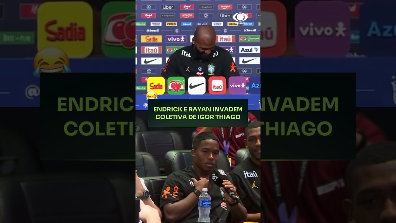 ABSOLUTE BRASIL 🇧🇷🤣 Endrick e Rayan invadem entrevista de Igor Thiago