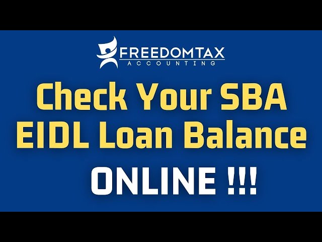 How to Check Your SBA Loan Balance