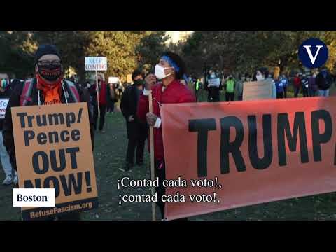 Protestas en EE.UU. mientras continúa el recuento de votos en estados clave