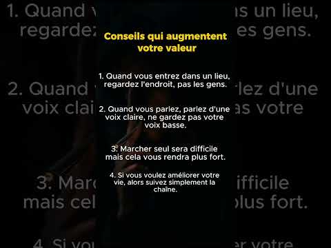 Augmente Ta Valeur en Silence | Psychologie Sombre | Marche Seul, Deviens Fort