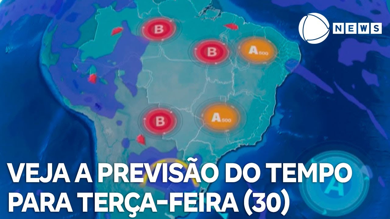 Confira a previsão do tempo para terça feira 3009