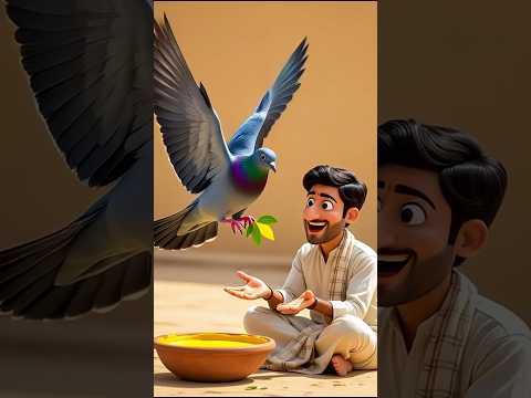 राजू और कबूतर का रंगीन सपना! 🎨🕊️ दीवार टूटी, क्या होगा अब? 😢 #shorts #cartoon #cartoon
