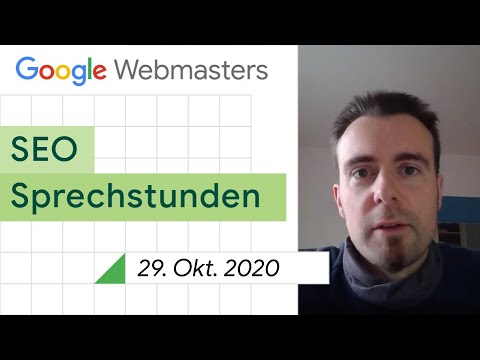 German / Google SEO Sprechstunden auf Deutsch vom 29. Oktober 2020