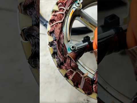 Why Electric Motor coil using double enamel wire?