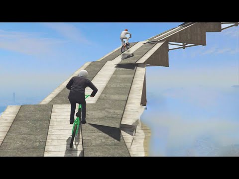 Extreme Spiral Bike Race! (GTA 5 Funny Moments) - UC0DZmkupLYwc0yDsfocLh0A