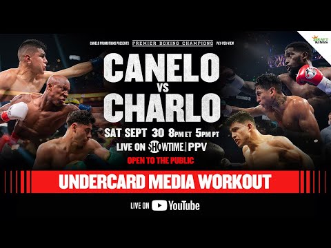 Canelo vs. Charlo PPV UNDERCARD MEDIA WORKOUT | #CaneloCharlo Fight Week