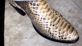 Natural Back Cut Python Boots - YouTube
