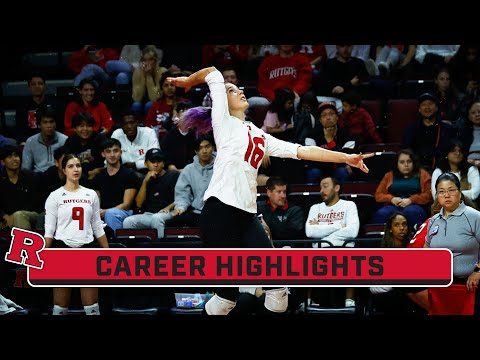 Career Highlights: Rutgers MB Kristina Grkovic | Rutgers Volleyball