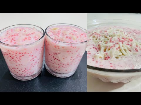 সাবুদানার তৈরি ভিষন মজার ডেজার্ট। Sabudana Drink | Ramzan Special Drink | Summer Drink | Refreshing.