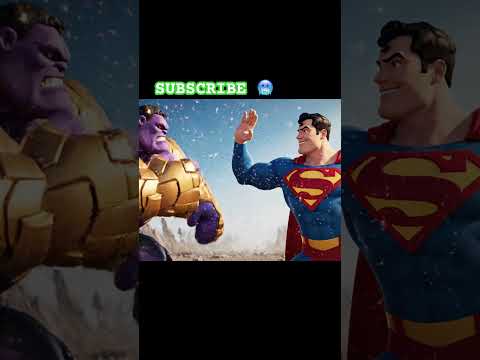 Supermen vs thanos #youtubeshorts #viral #hulk #supermen #avengers #trending ##bhot #motivation