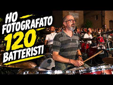 Ho fotografato i 120 batteristi del Drums On Tower, ma ero uno di loro!