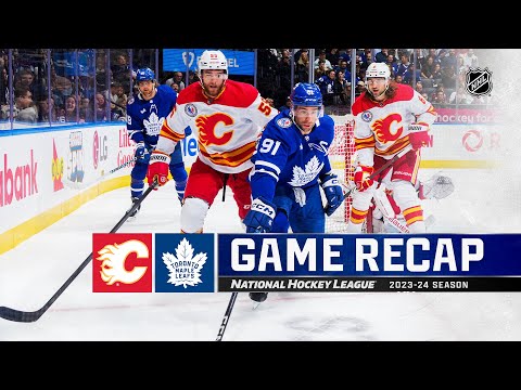 Flames @ Maple Leafs 11/10 | NHL Highlights 2023