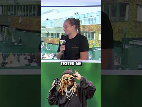 Lil Wayne 🤝 Ostapenko?? #wimbledon #tennis