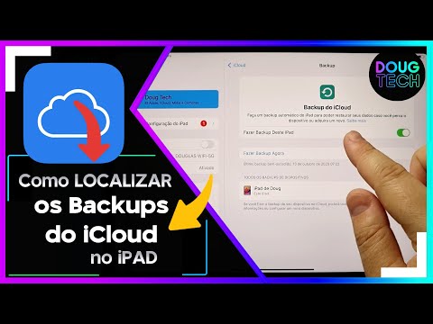 Como Localizar os BACKUPS do iCloud no iPAD