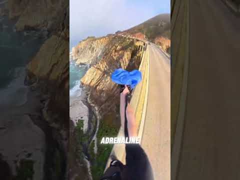 Bridge Jump Madness! 🪂🔥 Nerves of Steel shorts #parachute #jump #extreme #bridge