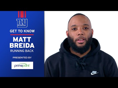 Get to Know: RB Matt Breida | New York Giants video clip