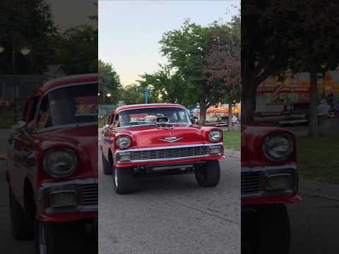 "Red Devil" 1956 Chevrolet 210 Gasser 468 big block supercharged MSRA Back to the 50s 2026 car show