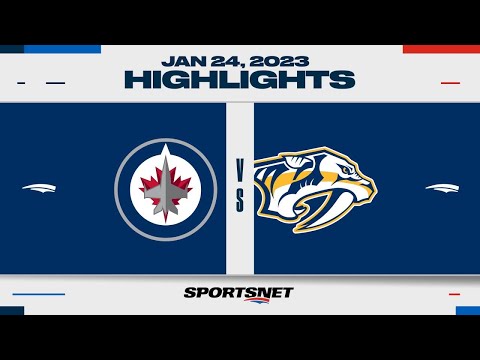 NHL Highlights | Jets vs. Predators - January 24, 2023