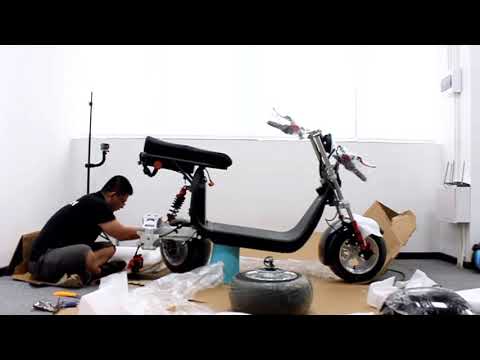3 wheel electric scooter Rooder Citycoco unboxing