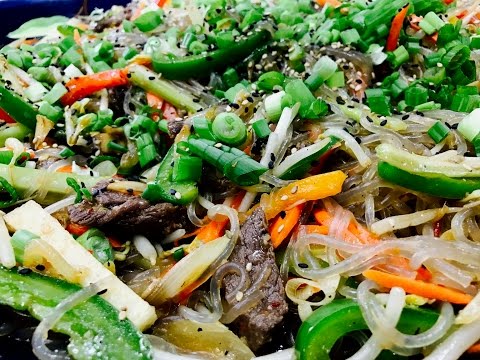 Glass Noodle Stir Fry with Loads of Veggies and Beef In English - UCoq4cyttGVBzqB5oDtSQsBA