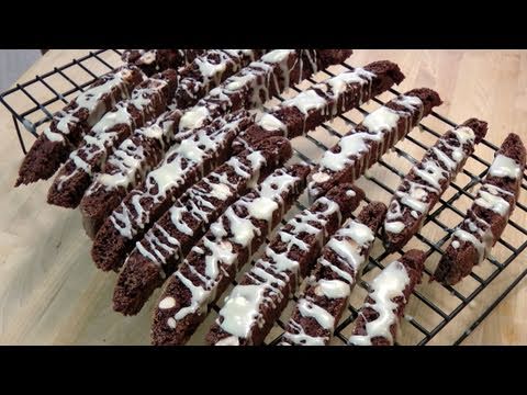 Triple Chocolate Biscotti - Recipe by Laura Vitale - Laura in the Kitchen Episode 134 - UCNbngWUqL2eqRw12yAwcICg