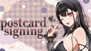 【ZATSU】postcard signing stream !!【#VSPOEN #AryaKuroha】