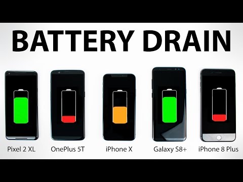 Google Pixel 2 vs iPhone X vs OnePlus 5T vs Galaxy S8 - BATTERY DRAIN Test! - UCr6JcgG9eskEzL-k6TtL9EQ