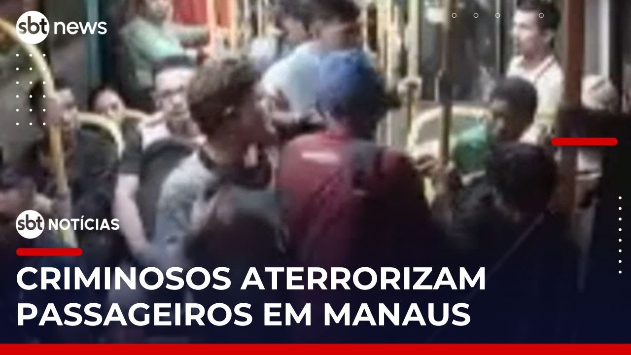 Passageiros são assaltados dentro de ônibus em Manaus | #SBTNotícias