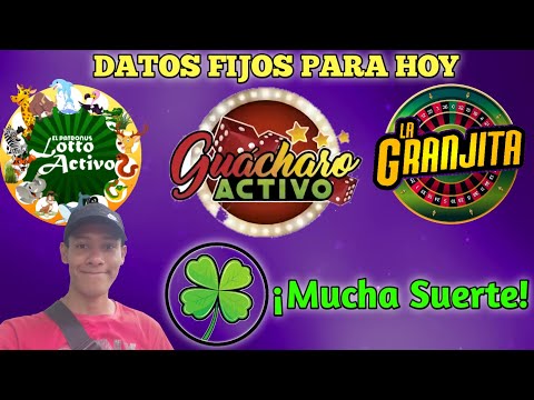 LOTTO ACTIVO, GUACHARO Y GRANJITA DATOS PARA HOY JUEVES 29/01/2026 🍀
