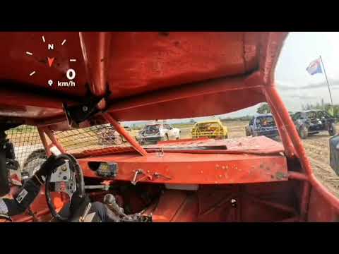 Onboard vrijestandaard Thomas Hellinga - Finale Pinkstermaandag 2025 - NAC autocross Kollum - dirt track racing video image