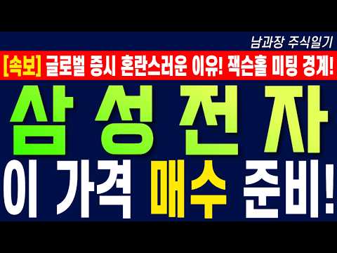 잭슨홀 <strong>미팅</strong> 경계! 이 가격 매수 준비! #삼성전자 #삼성전자목표가 #삼성전자주가전망