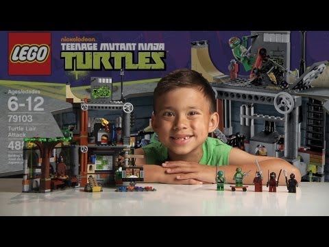 TURTLE LAIR ATTACK - LEGO Teenage Mutant Ninja Turtles Set 79103 - Time-lapse & Review - UCHa-hWHrTt4hqh-WiHry3Lw