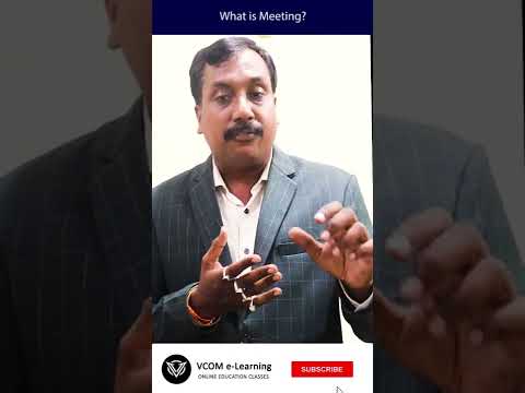 What is Meeting? – #Shortvideo – #companyact2013 – #gk #BishalSingh – Video@141