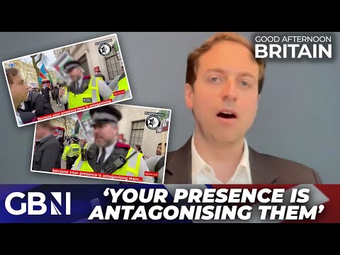 WATCH: Police threaten to ARREST Jewish man at pro-Palestine march: 'Your presence is ANTAGONISING'