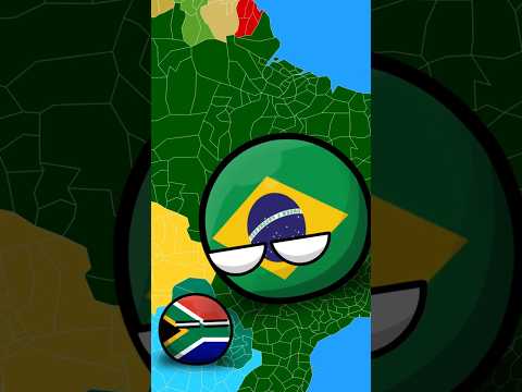 Sudáfrica quiere Atención (Sale mal) #shorts #countryballs #humor #polandball #viral #memes