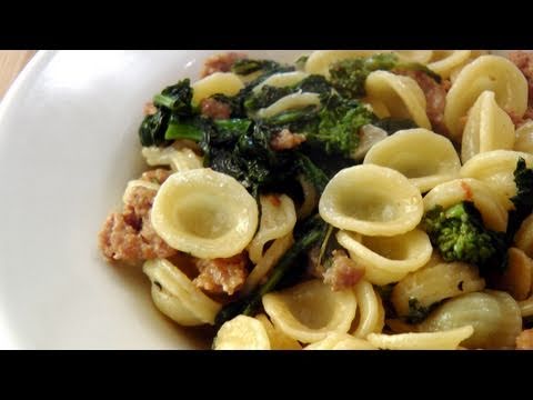 Orecchiette with Sausage and Broccoli Rabe Recipe - by Laura Vitale - Laura in the Kitchen Ep140 - UCNbngWUqL2eqRw12yAwcICg