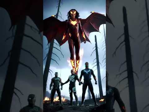 #superhero Echo Pulse, Solara Flare & Vortex Warden - Dragon in Stormveil #entertainment #shorts