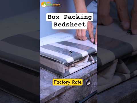 Primium Bedsheet Box Fold Packing Diwali Festival Gift Factory Rate #msbulkstock #dipawli