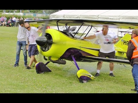 GIANT 86% SCALE RC PITTS PYTHON - 670cc FLAT TWIN - GREGG HAYFIELD AT WINGS & WHEELS - 2017 - UCMQ5IpqQ9PoRKKJI2HkUxEw