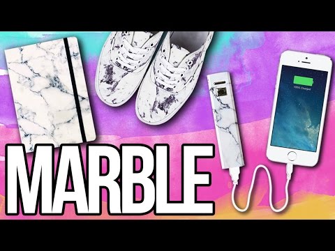 DIY Marble EVERYTHING! ♥ Shoes, Notebook, iPhone Charger & More! - UC6gqv2Naj9JiowZgHfPstmg