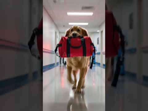 Police K9 Saves Everyone on the 20th Floor of the Hospital #dog #saves#rescue #animals #shorts