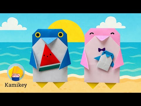 【折り紙】ペンギン(わかりやすい音声解説)