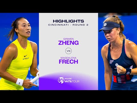 Qinwen Zheng vs. Magdalena Frech | 2024 Cincinnati Round of 2 | WTA Match Highlights