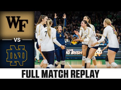 Wake Forest vs. Notre Dame Full Match Replay | 2023 ACC Volleyball