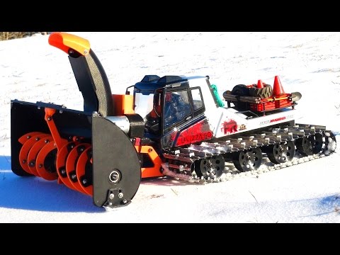 RC ADVENTURES - 3D Printed SnowBlower Working hard, Snow Cat cooks a Motor w/ smoke show! - UCxcjVHL-2o3D6Q9esu05a1Q