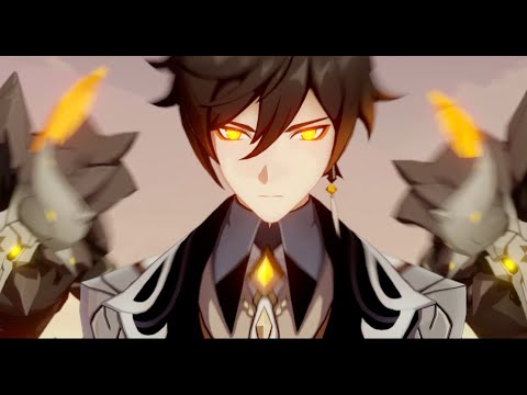 【原神】公式PV キャラクター実戦紹介  鍾離　(CV：前野智昭)「見物人」